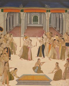 The Emperor Jahangir Celebrating the Festival of Holi with the Ladies of the Zenana